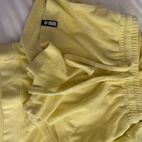Daily Drills Yellow Terry Bra, Sweatshirt, Shorts *selling as a set - Picture 2 of 7